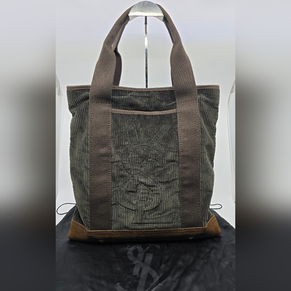 YSL Corduroy Tote